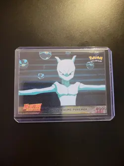 #27 STEALING POKEMON Topps Pokemon Card Mewtwo Strikes Back HOLO FOIL - Image 3