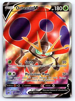 Orbeetle V 166/185 Ultra Rare Vivid Voltage Pokemon Near Mint - Image 1