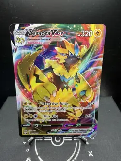 Pokemon TCG SWSH Crown Zenith Zeraora VMAX 054/159 Ultra Rare Holo NM! - Image 1