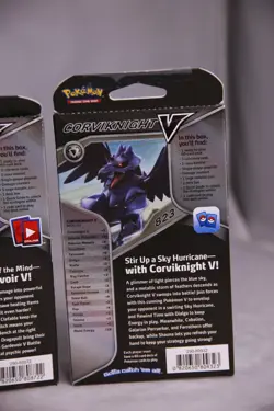 Pokemon Set of 3 New Victini V, Gardevoir V, & Corviknight V Battle Deck Pack - Image 5