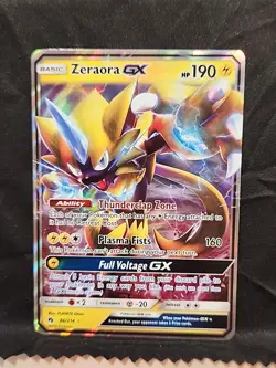 Pokemon TCG Zeraora GX 86/214 Sun & Moon - Lost Thunder Ultra Rare Holo NM - Image 1