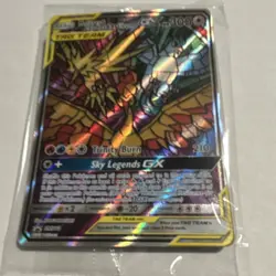 Pokemon Moltres & Zapdos & Articuno GX TAG TEAM Promo Holo SM210 300 HP EN - Image 3