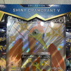 Pokemon TCG Shining Fates Shiny Cramorant V Collection Box - Image 1