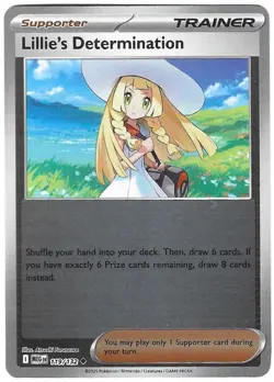Lillie's Determination 119/132 Reverse Holo Uncommon Mega Evolution Near Mint - Image 1