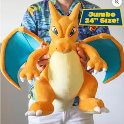 NEW Pokemon 2X Charizard EX Super Premium Collection Box + Charizard 24" Plushie - Image 5