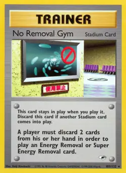 Pokemon TCG: Gym Heroes - No Removal Gym - Near Mint - Image 1
