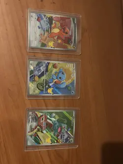 Pokemon TCG First Partner Illustration Collection Series 1 Kanto GEN 1 Starters - Image 1