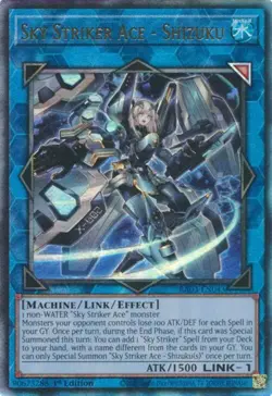 Yugioh! Sky Striker Ace - Shizuku - RA03-EN043 - Prismatic Ultimate Rare - 1st E - Image 1