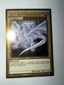 Yu-Gi-Oh! Blue-Eyes White Dragon 1st Edition Gold Rare MVP1-ENG55 - Image 1