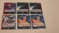 One Piece TCG English OP15 - Base Leader Cards - Lot Of 6 - Image 1
