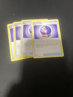 Fog Crystal 140/198 Chilling Reign Pokemon Trainer Card Playset x4 - Image 1