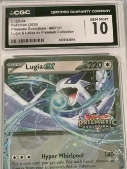 Lugia ex CGC 10 (Prismatic Evolutions Stamped) 082/131 Miscellaneous Cards - Image 3