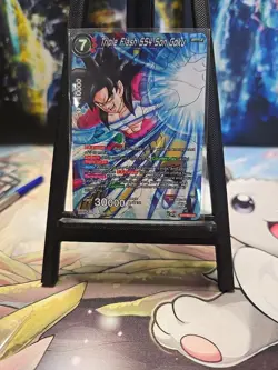Dragon Ball Super Card SS4 Son Goku Triple Flash BT4-003 - Image 1