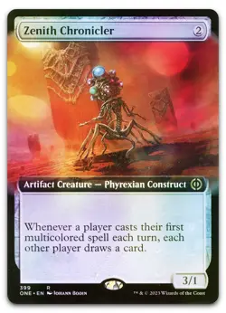 Zenith Chronicler (Extended Art) #399 (Foil) NM Phyrexia All Will Be One - Image 1
