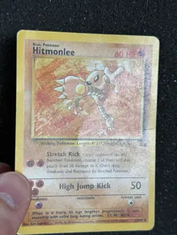 Pokemon Hitmonlee 22/62 Non-Holo Rare Fossil - Image 3