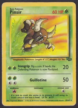Pokemon Pinsir 25/64 Non-Holo Rare Jungle - Image 1