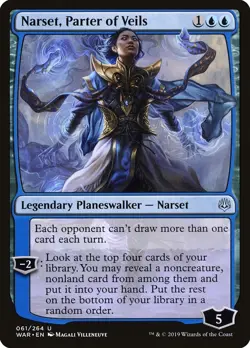 MTG - Narset, Parter of Veils - War of the Spark - X1 - (LP) - - Image 1