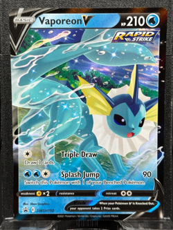 Pokemon TCG Card - Vaporeon V SWSH150 - Rare Holo Promo - MT+ - Image 1
