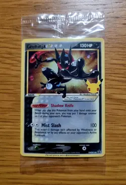 Pokemon TCG Sword & Shield Celebrations Promo: Greninja Gold Star SWSH144 Sealed - Image 1