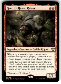 Grenzo, Havoc Raiser Commander: Outlaws of Thunder Junction Regular MTG - Image 1