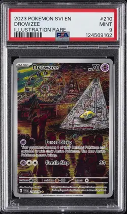 2023 POKEMON SVI EN-SCARLET & VIOLET ILLUSTRATION RARE #210 DROWZEE PSA 9 - Image 1