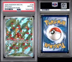 2025 POKEMON MEG EN-MEGA EVOLUTION ILLUSTRATION RARE #136 SHUCKLE PSA 10 - Image 3