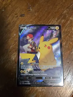 Pokemon Pikachu V TG16/TG30 Lost Origin Trainer Gallery Ultra Rare Holo - Image 1