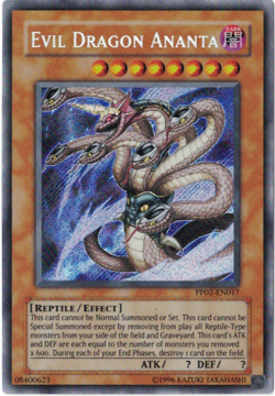 Yu-Gi-Oh! Evil Dragon Ananta (NM) Secret Rare PP02-EN017 - Image 1