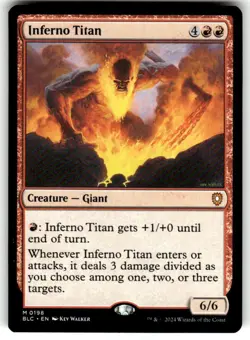 Inferno Titan Commander: Bloomburrow Regular MTG - Image 1