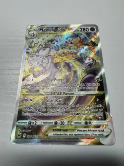 Mewtwo VSTAR Crown Zenith: Galarian Gallery Ultra Rare Card #GG44/GG70 - Image 1