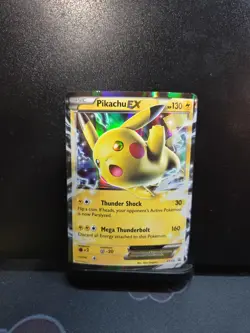 Pikachu EX XY174 XY Black Star Promo Holo Pokemon Card LP - Image 1