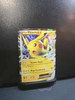 Pikachu EX XY174 XY Black Star Promo Holo Pokemon Card LP - Image 2