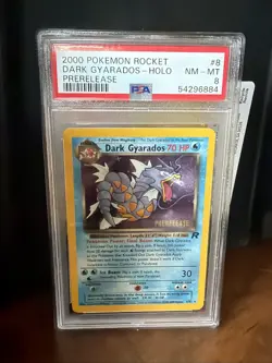 Dark Gyarados Prerelease 08/82 WOTC Promo Holo Card Mint Condition - Image 1