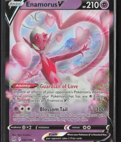Enamorus V Ultra Rare SWSH11: Lost Origin 082/196 NM Pokemon Card - Image 1