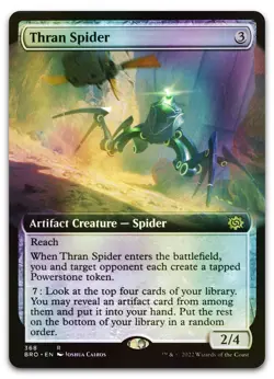 Thran Spider (Extended Art) #368 (Foil) (NM) Brothers' War BRO Magic MTG - Image 1