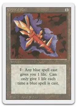 Crystal Rod (NM) Revised Edition 3ED Magic MTG - Image 1