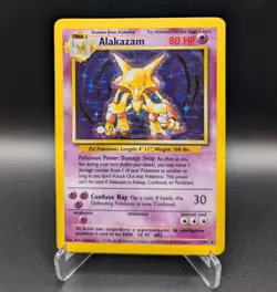 Alakazam - #1/102 Base Set Unlimited Holo Rare - LP - Pokemon TCG WOTC Vintage - Image 1