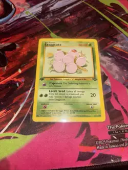 Pokemon TCG Exeggcute Jungle 52/64 Regular 1st Edition Common LP/MP - Image 1