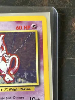 Mewtwo Holo Rare 10/102 1999 Pokemon Base Set English WOTC NM- - Image 2
