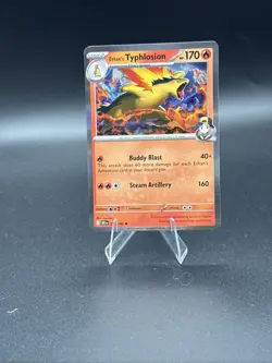 Pokemon Destined Rivals Ethan's Typhlosion 34/182 Rare Holo - Image 1