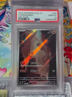 PSA 10 Charmander 168/165 151 SV2a AR Alternate Art Rare Japanese POKEMON - Image 1