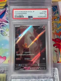 PSA 10 Charmander 168/165 151 SV2a AR Alternate Art Rare Japanese POKEMON - Image 2