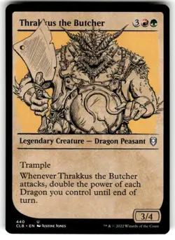 Thrakkus the Butcher (Showcase) Commander Legends: Battle for Baldur's Gate MTG - Image 1