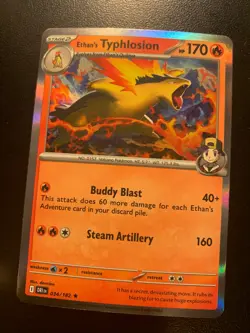Pokemon TCG Ethan's Typhlosion Holo Destined Rivals 034/182 - Image 1