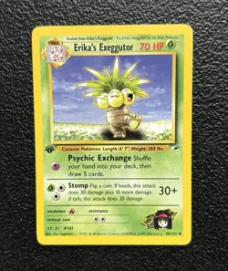 Pokemon TCG - 1st Edition Erika's Exeggutor 44/132 - Rare! Gym Heroes *NM/M - Image 1