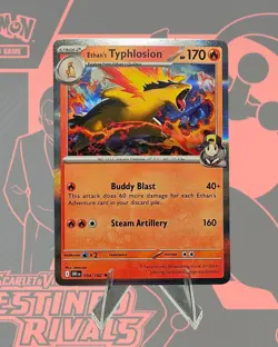 Ethan's Typhlosion 034/182 Sv10: Destined Rivals Holo Free Shipping Pokemon TCG - Image 1