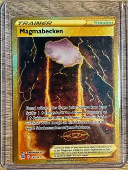 Magmabecken 185/172 Secret Rare Pokemon TCG Brilliant Stars BRS 2022 NM Deutsch - Image 1