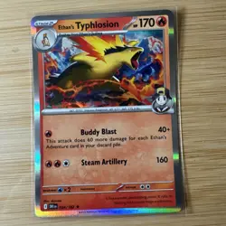 Pokemon Destined Rivals Ethan's Typhlosion 34/182 Rare Holo - Image 1