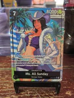 Ms. All Sunday Alternate Art OP14-084 The Azure Sea's Seven Foil One Piece - Image 1