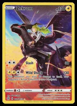 Zekrom TG05/TG30 Ultra Rare Brilliant Stars Trainer Gallery Pokemon Card - Image 1